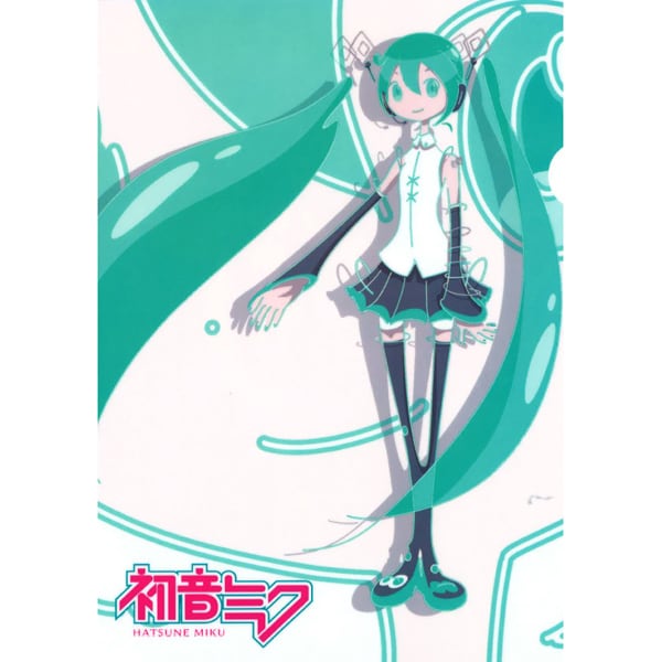 初音ミク展 さくら遊学舎限定 クリアファイル＆缶バッジ Bセット