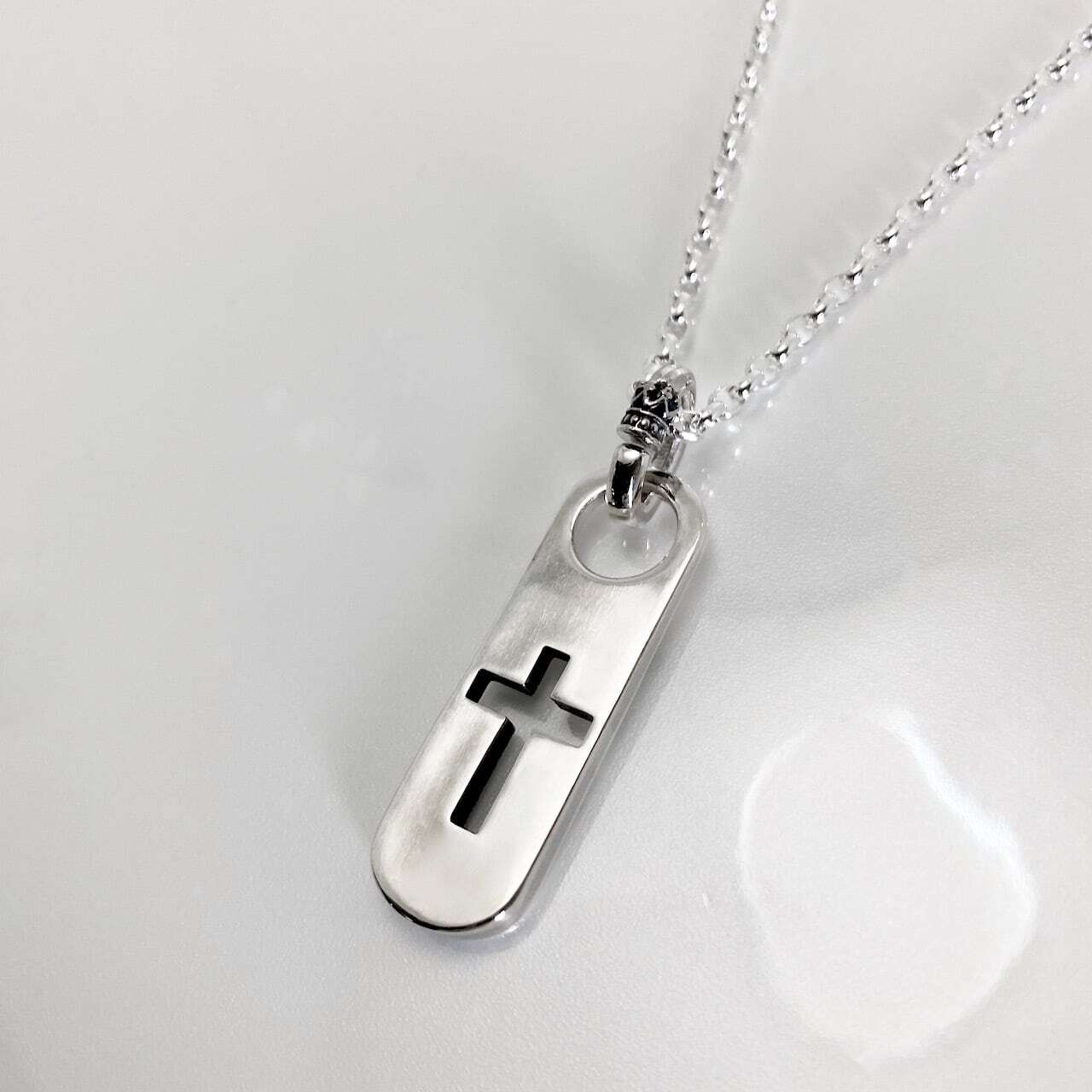 CLASSIC CROSS NECKLACE #2 with GODSIZE® I.D. TAG / クラシッククロス#2ネックレス ゴッドサイズ® I.D.タグ