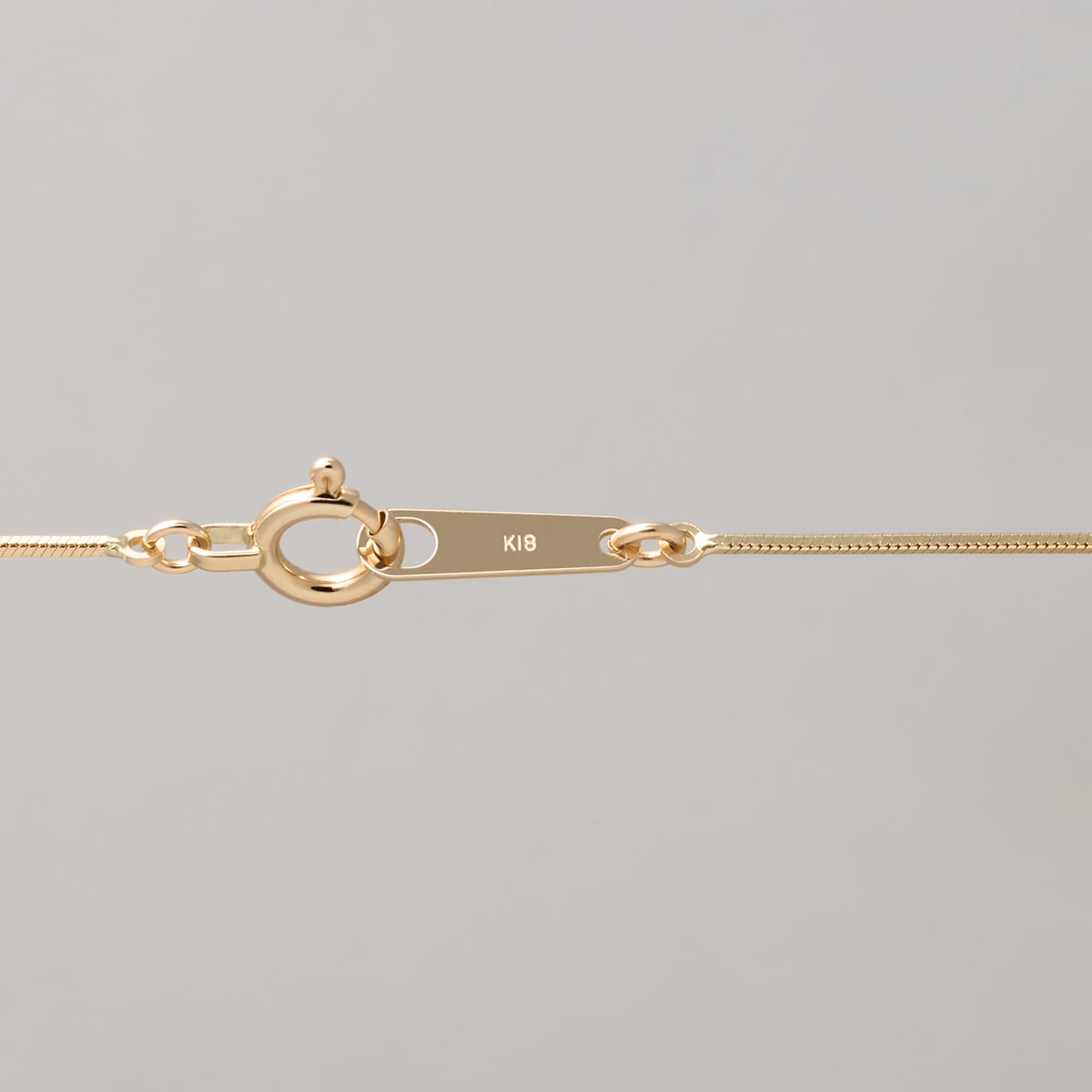 K18イエローゴールド コンパクトチェーンネックレス 38cm 【MKY0103N1