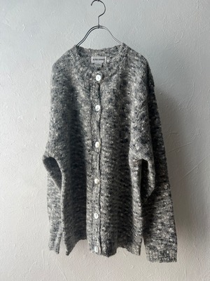 【unisex】import mohair  knit cardigan vintage