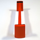 鳥居型琴台(低)朱色(13絃用)/koto-am_cube416