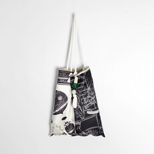 manipuri マニプリ ロープリバーシブルプリントトートバッグL ガラスドームフラワー 0161252211  2026春夏新作 [送料無料]