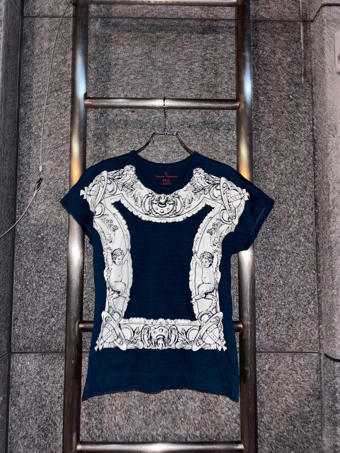 vivienne westwood サティア　Tシャツ　シアー　レア　赤タグ 00s Vivienne westwood Red label Satya Picture Frame orb logo