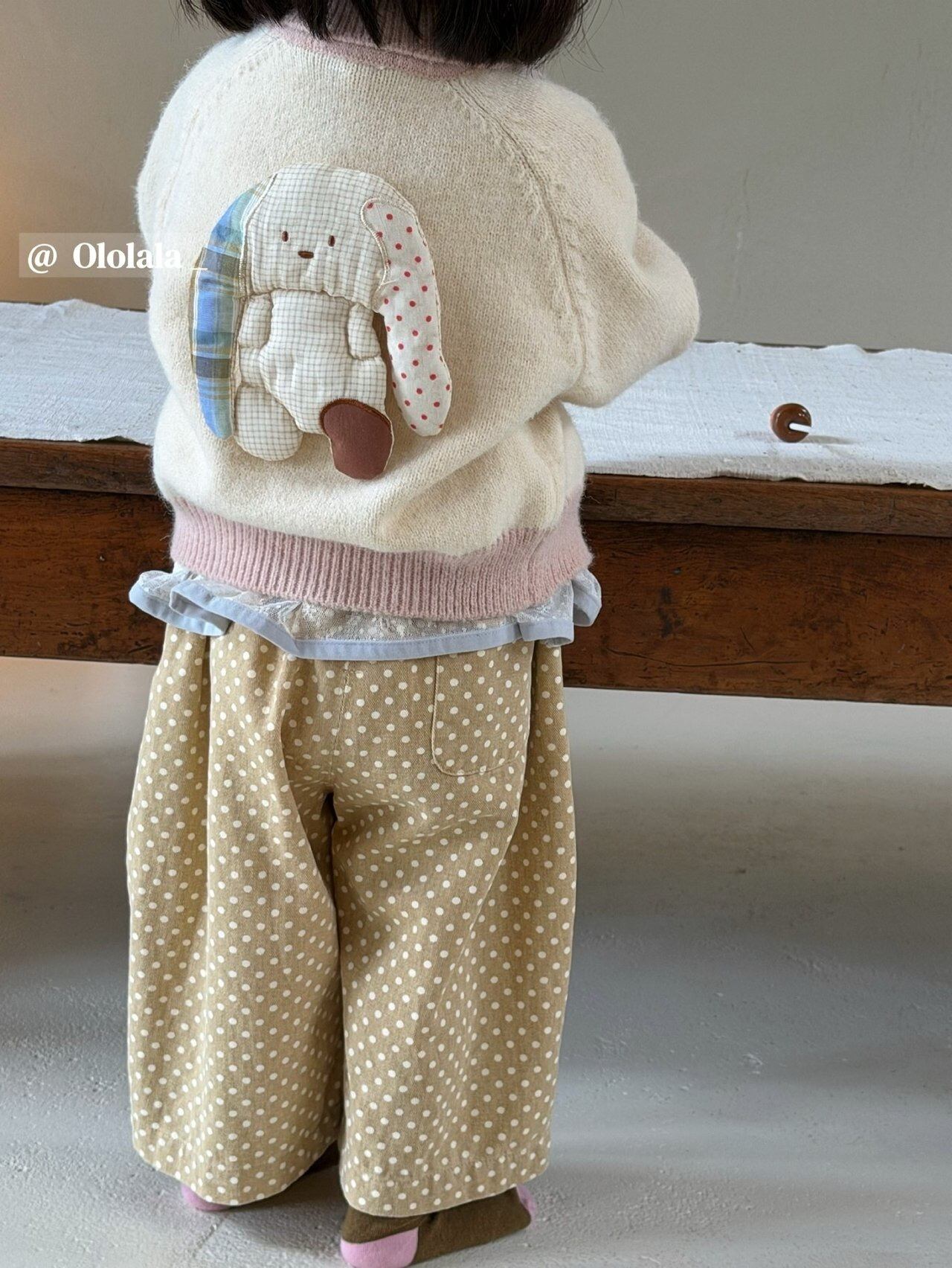 【予約】Bongbong Rabbit Knit Cardigan/Ololala