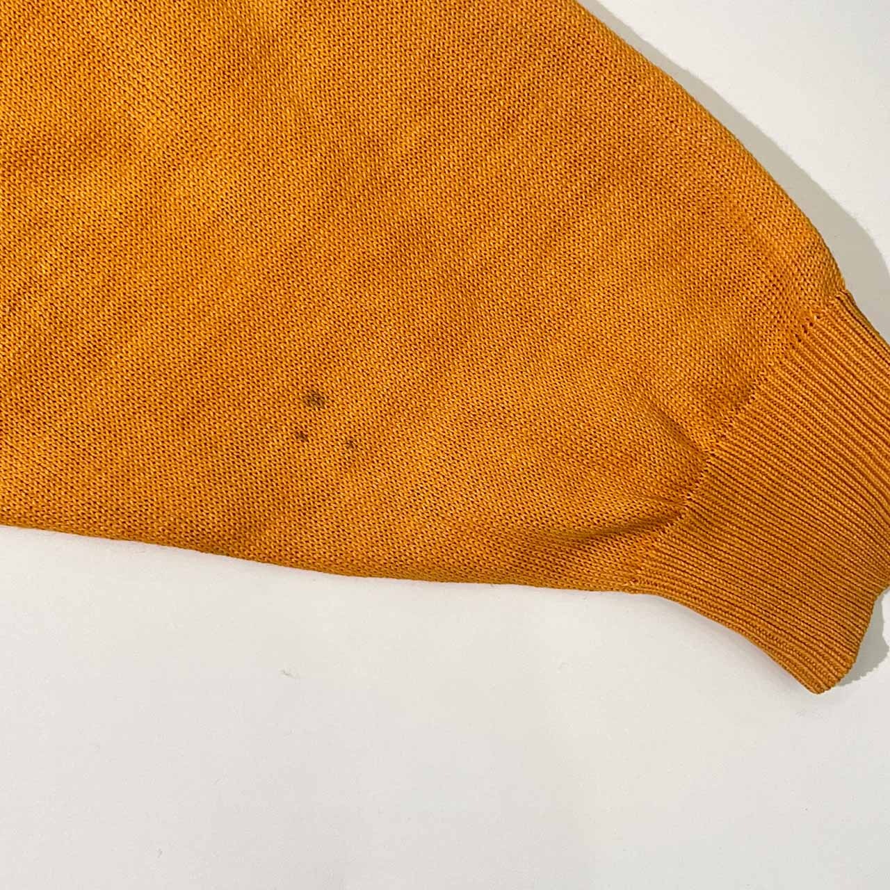 リネン pierre cardin ピエールカルダン 長袖 ニット カーディガン M/イエロー レディース 麻