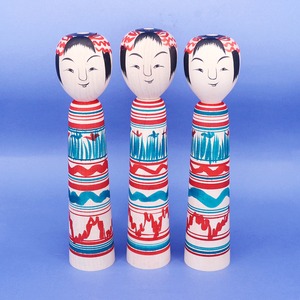 《 土湯系・陳野原幸紀 工人 》こけし　粂松型　6寸