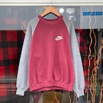 【 Sz:L 実寸SM相当 】80s NIKE紺タグ ラグランスウェット