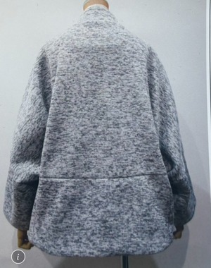 praia 裏起毛スタンドコートポンチョ　25135