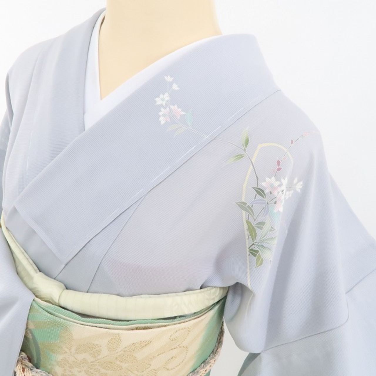新品 絽 夏着物 Sサイズ“清涼に心清め花の吐息に香りを映す”正絹 