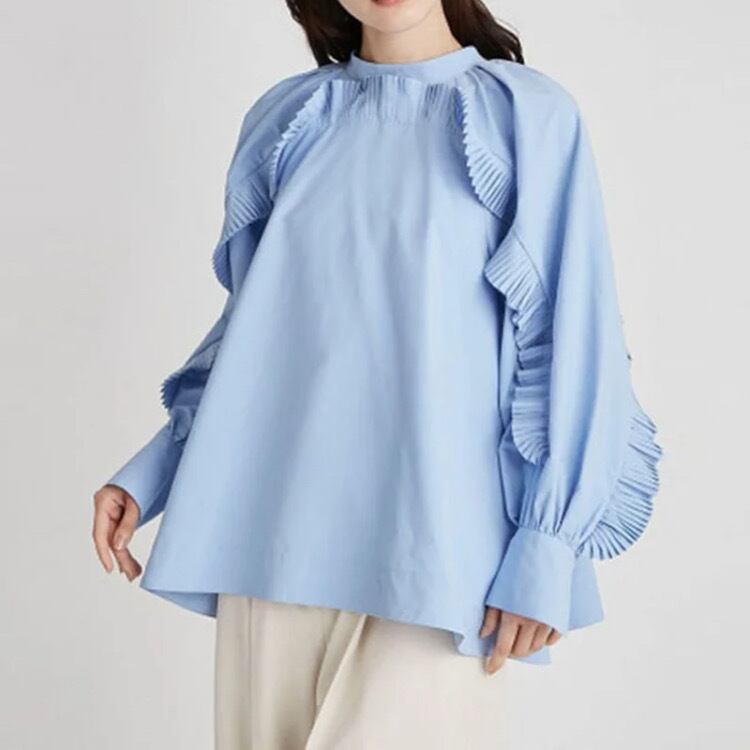 長袖リボンブラウス3373