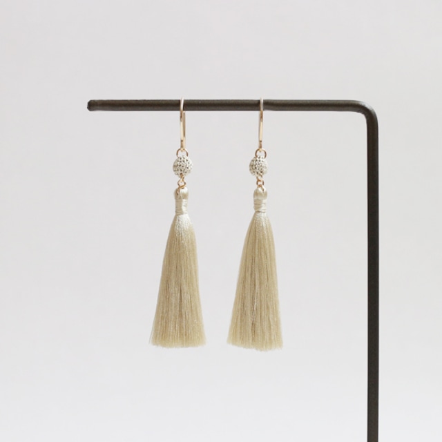 【tassel】ball-S （beige / marron / ivory）