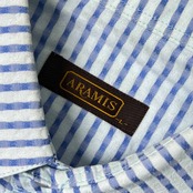 ARAMIS アラミス ボーダー 半袖シャツ L /ブルー系 メンズ