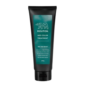 【努力特価】ネオカラーバター アッシュグリーン カラートリートメント MOUTON 250g セミパーマネント ヘアカラーケア 緑