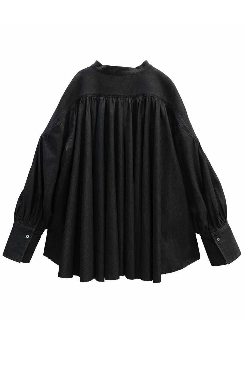 予約商品》〔SGN0779〕デニムピンタックブラウス | AAYUSHI
