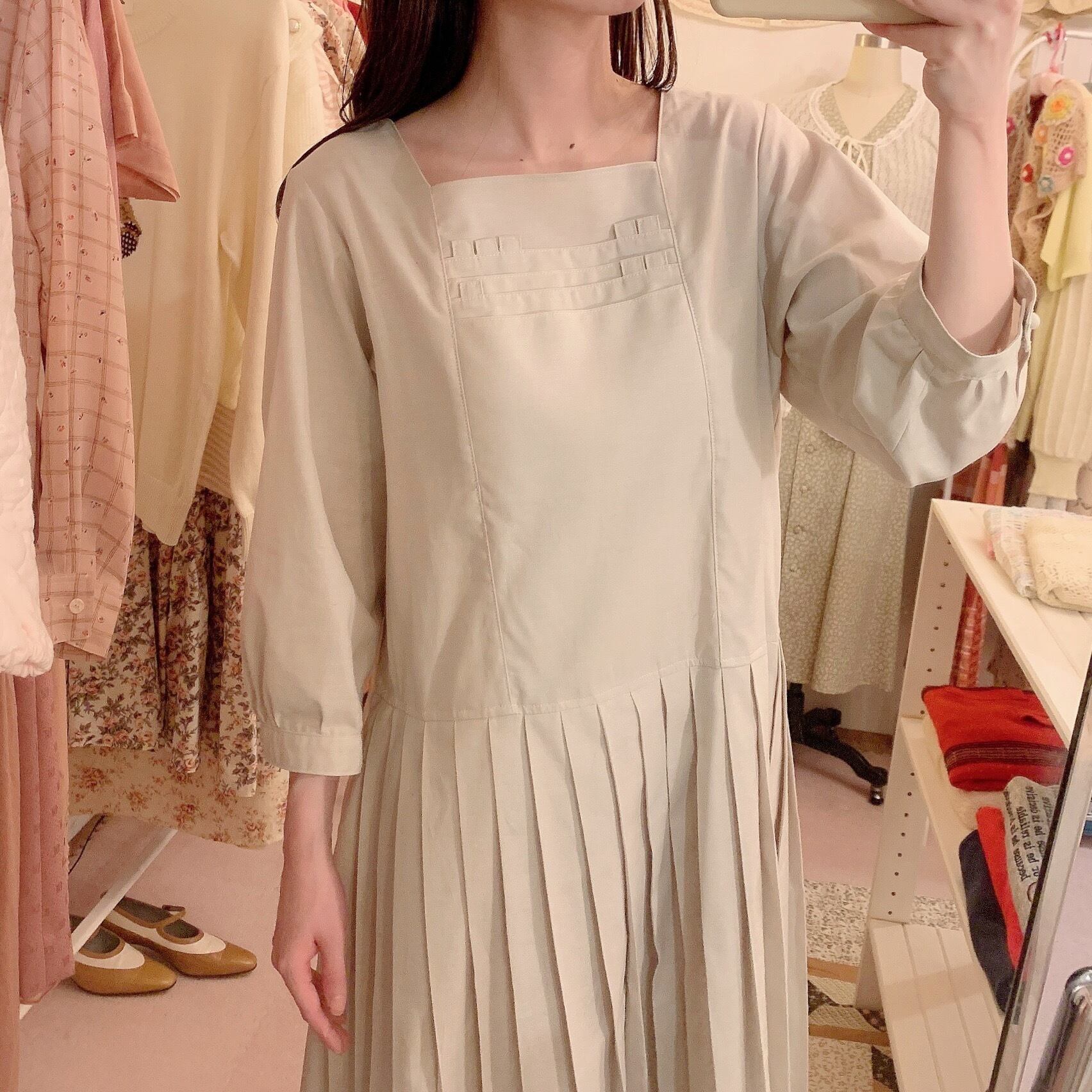 original / brand new sailor one-piece / beige