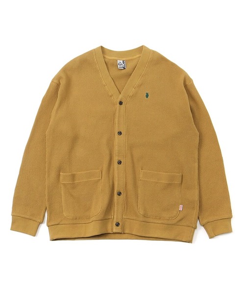 CHUMS (チャムス) Waffle Cardigan (ワッフルカーディガン) ブラウン CH01-2070 サーマル 長袖