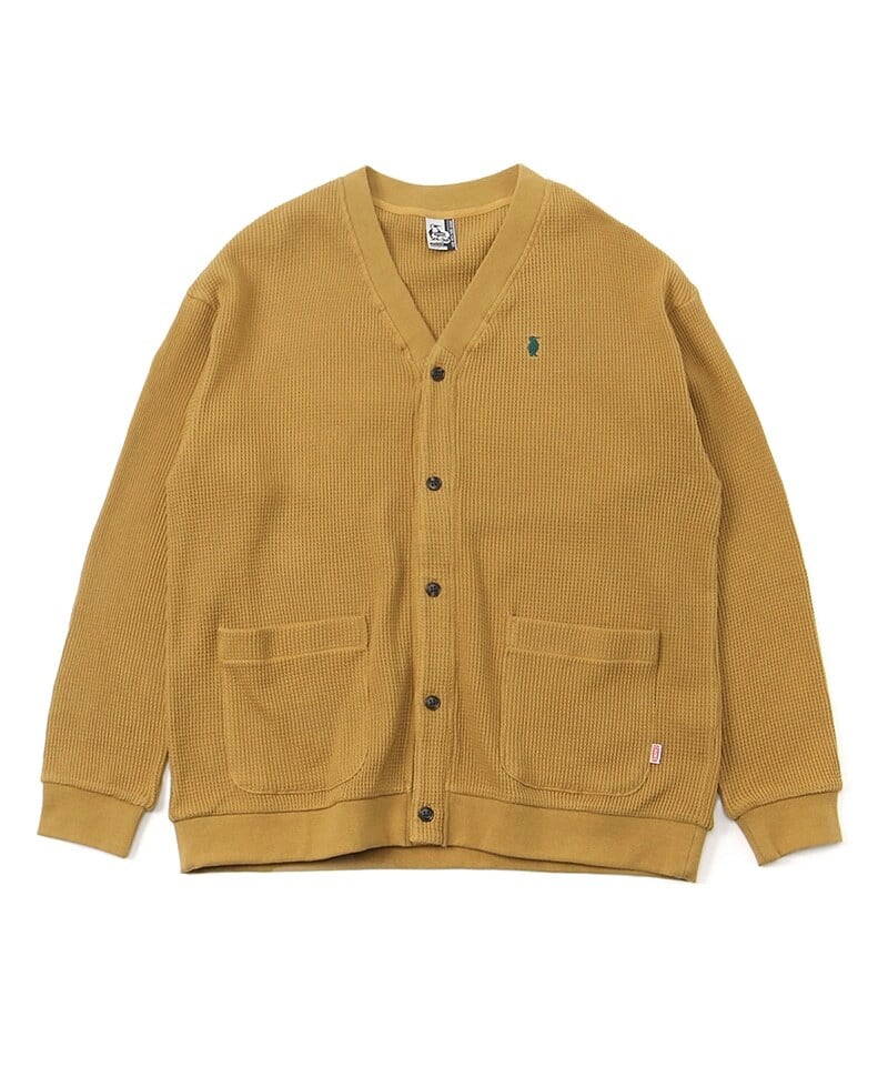 CHUMS (チャムス) Waffle Cardigan (ワッフルカーディガン) ブラウン CH01-2070 サーマル 長袖
