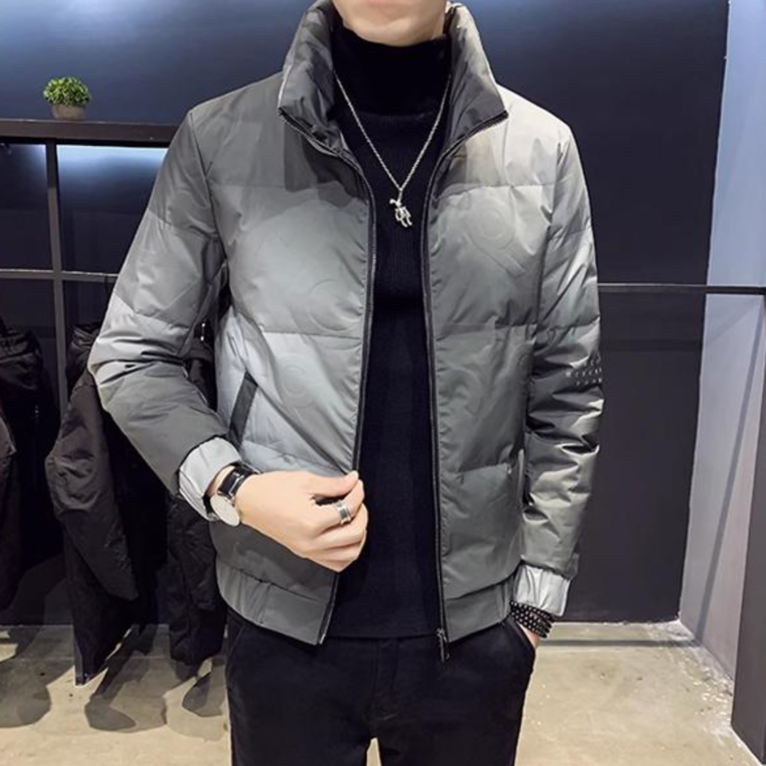 スタンドカラーダウンジャケット(2color) M0748