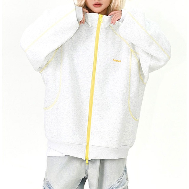 シームラインジップブルゾン 2col   R01532