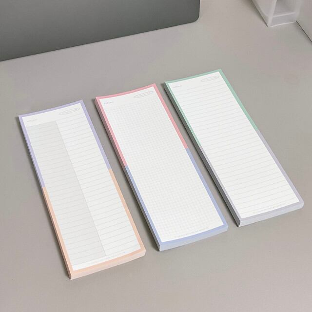 Two Tone B5 1 2 Memo Pad ハーフサイズ ノートパッド メモパッド 単語帳 ノート 韓国文具 Scenery Around 韓国文房具 雑貨 La Violette