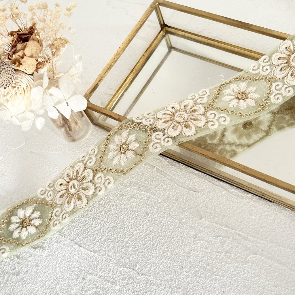 ✴︎✴︎あお✴︎✴︎ページ　インド刺繍　ヌビサコッシュ　ピンク 寒色系 | インド刺繍リボン専門店Rino Ribbon