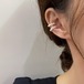 C字型パールイヤリング｜順銘アクセサリー 수납