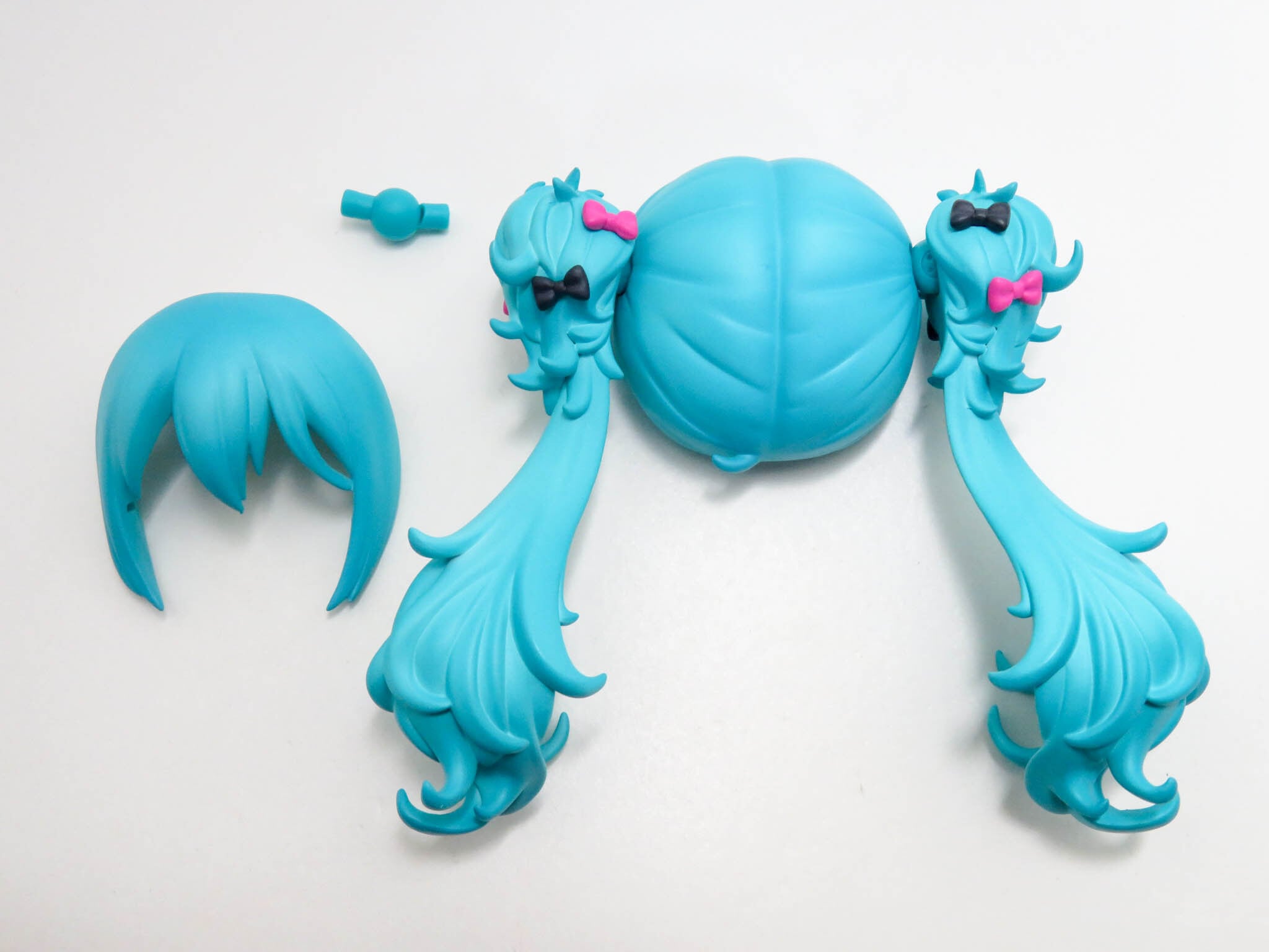 ※2(A−ランク)【2775a】 初音ミク めがね×カフェVer. 髪パーツ ツインテール ねんどろいど