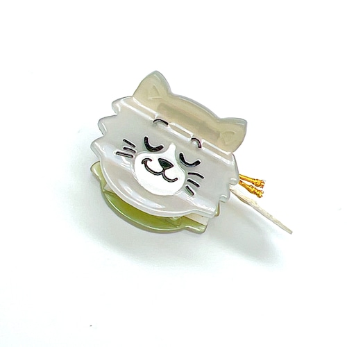 Coucou Suzette Cat Mini Hair Clip【グレー猫】