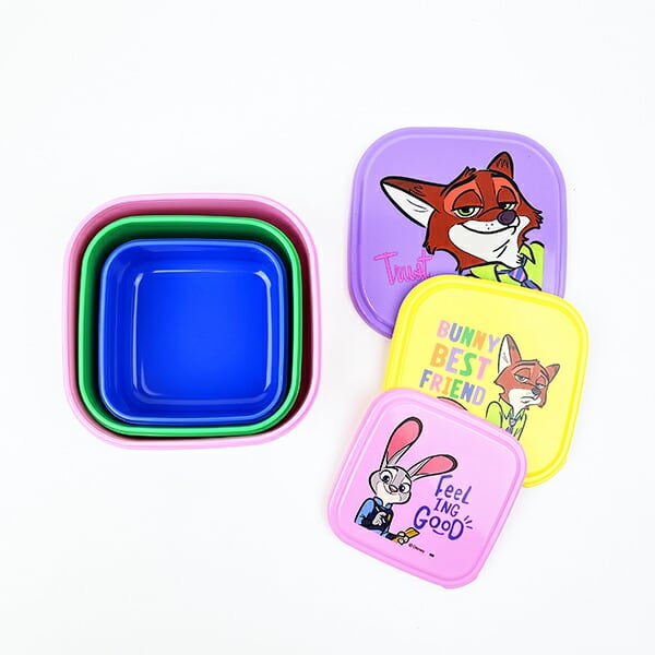 ディズニー ズートピア ランチボックス3Pセット 日本製 Disney