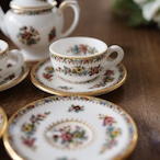 Coalport Ming Rose|コールポート ミングローズ ミニチュア C&S 2客&ティーポット thumbnail 2