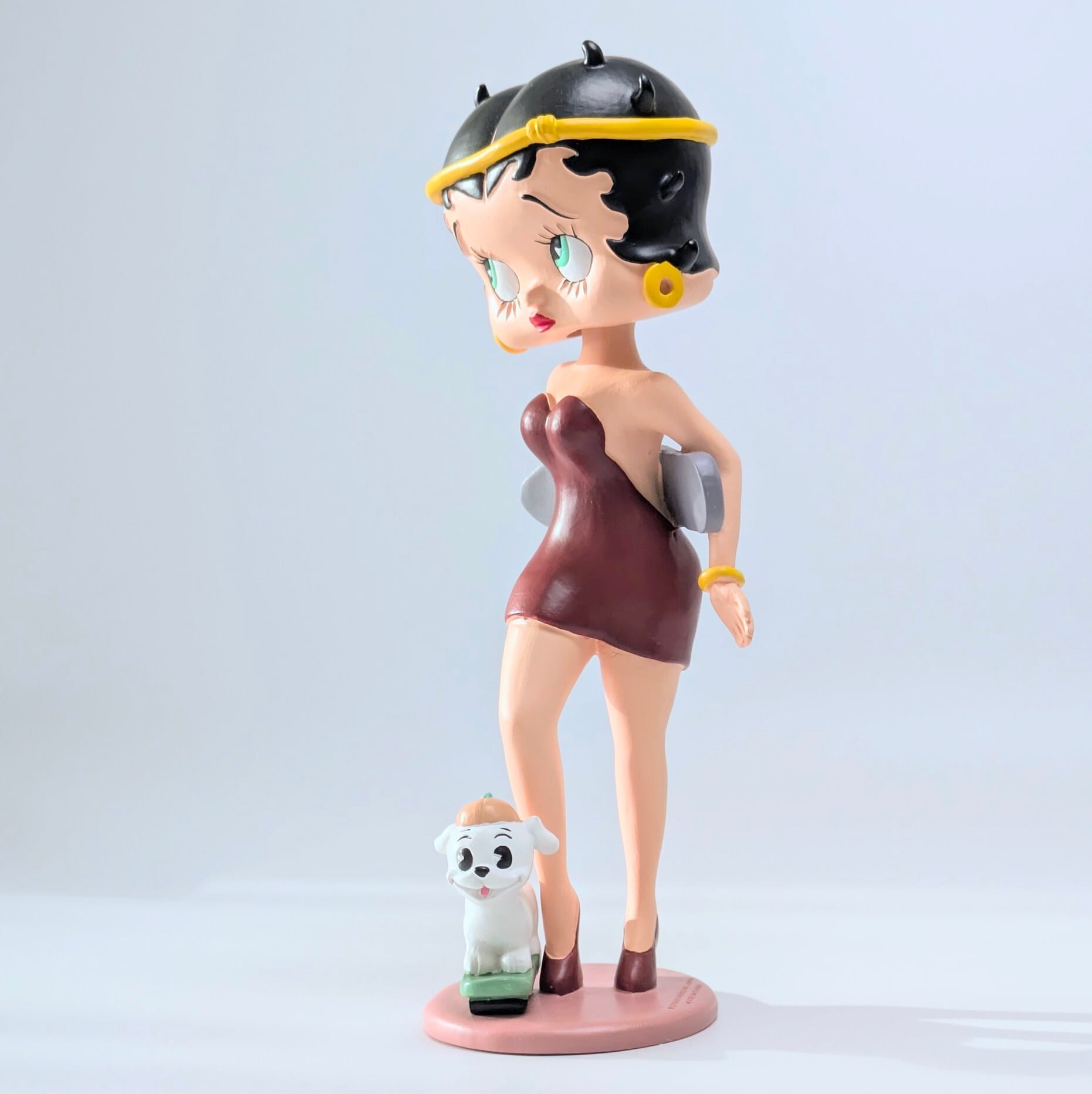 【 BETTY BOOP ベティちゃん 】『 ベティ スケボーwith Pudgy 』ボブルヘッド / ボビングヘッド 〚アメリカン雑貨 アメトイ〛