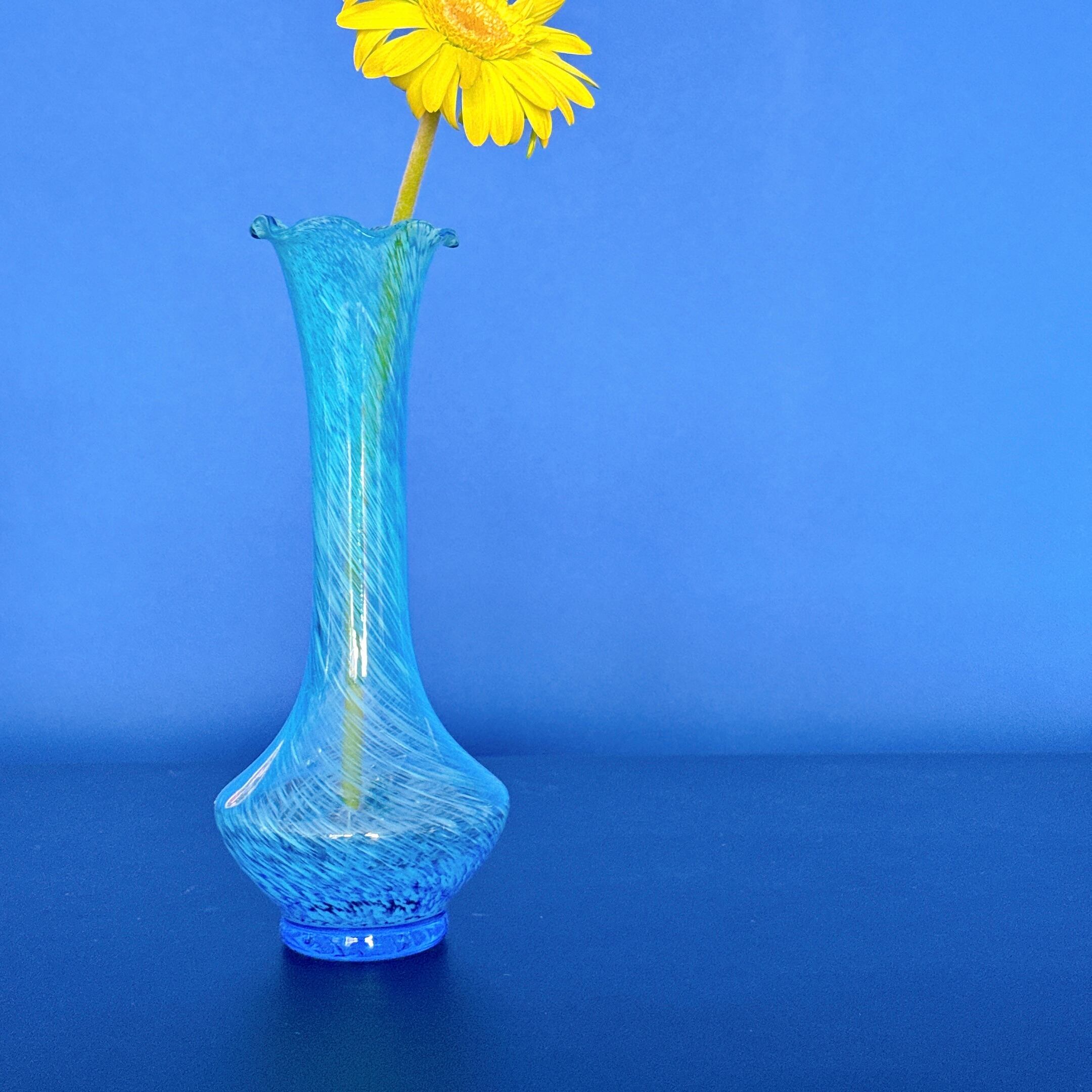 hand painted flower vase | cobaltblue87