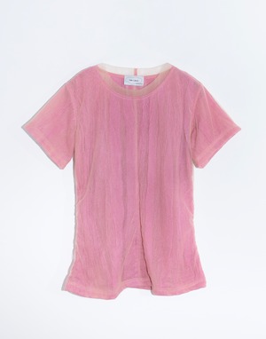 Halo Labels - LIGHT TRANSLUCENT GAUZE TEE "Berry"