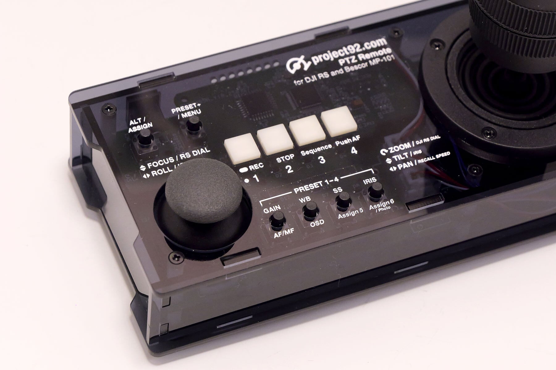 Project92.com PTZ Remote：大型ジョイスティックリモコン（有線LAN版