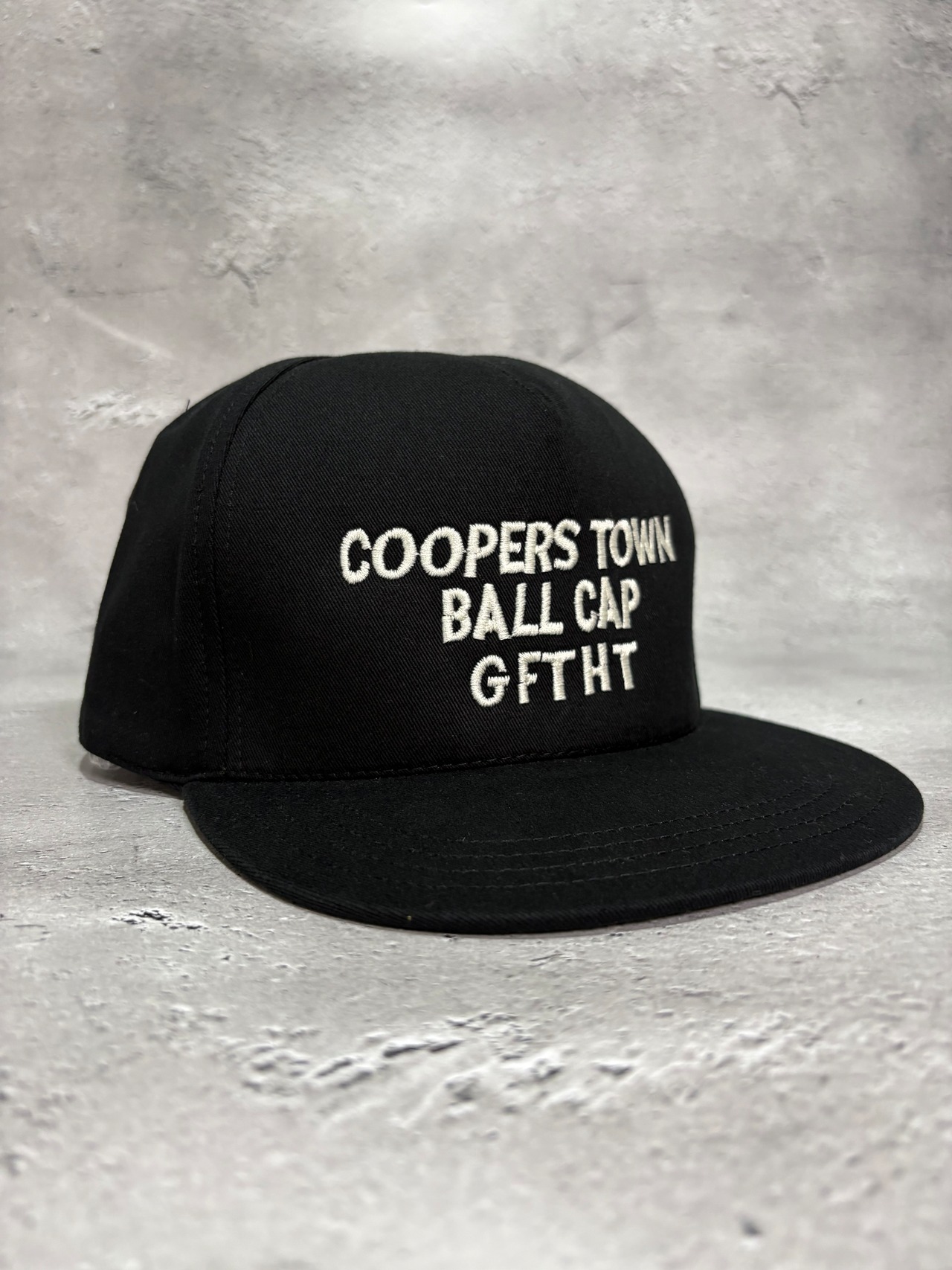 【gifthat別注】Coopers Town Ball Town Cap / クーパーズタウン　ハイクラウン スナップバック キャップ ブラック