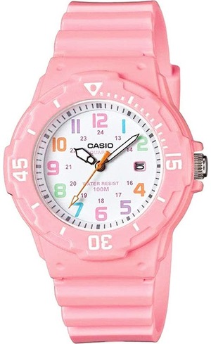【人気】[カシオ] CASIO アナログ 腕時計 LRW-200H-4B2V レディース キッズ チープカシオ パステルピンク×マルチカラー 海外モデル [並行輸入品]