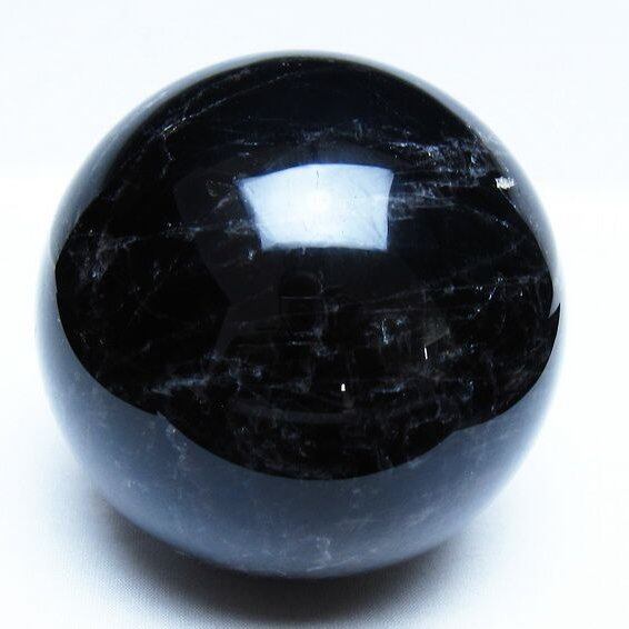 1.4Kg モリオン 黒水晶 丸玉 98mm スフィア 一点物 151-9389