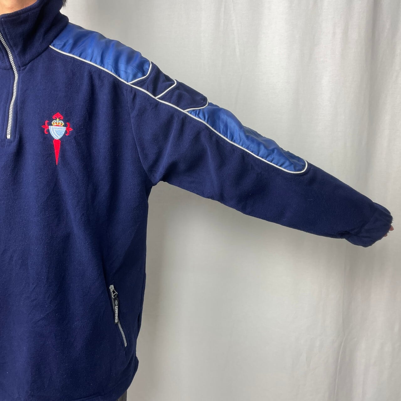 古着 90s アンブロ ハイネック ハーフジップ スウェット 希少レア 入手 