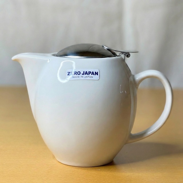 ZEROJAPAN ユニバーサル ティーポット 350cc ホワイト | BBN-01 WH | 日本製 陶器 美濃焼