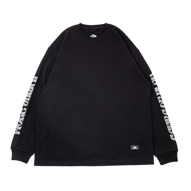 RETRO LETTER L/S T-shirts | blk