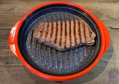 電子レンジ専用調理器具 レンジメートプロ（丸型・レッド）
