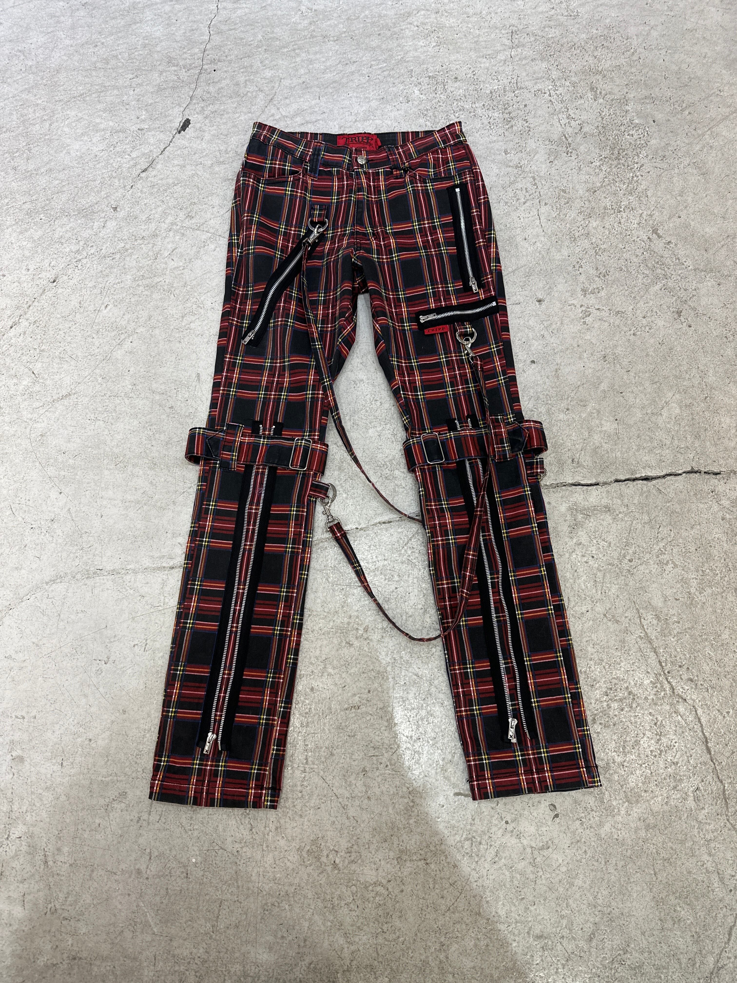 【TRIPP NYC】PLAID BONDAGE PANT