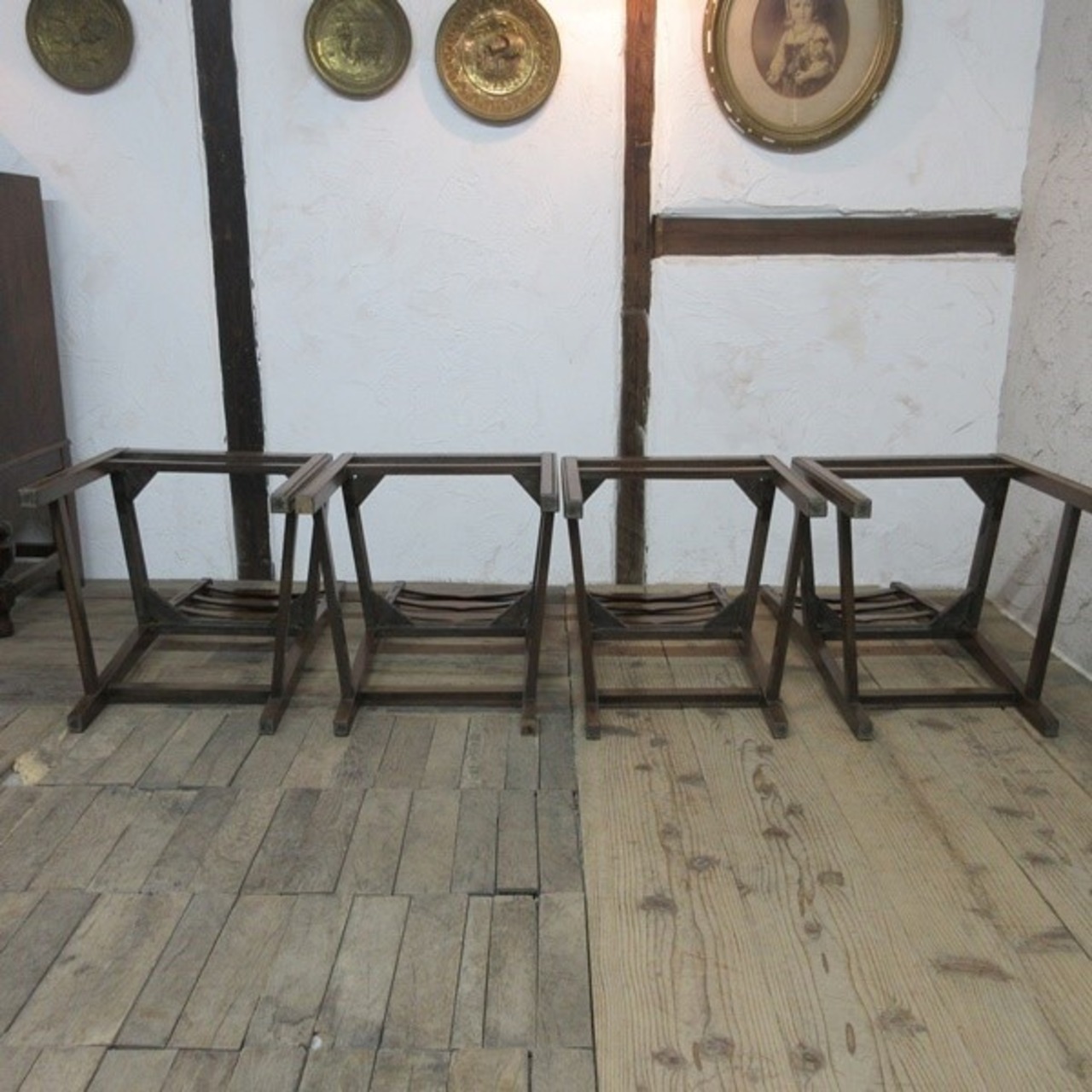 イギリス アンティーク 家具 アーコール Ercol ダイニングチェア 4脚  