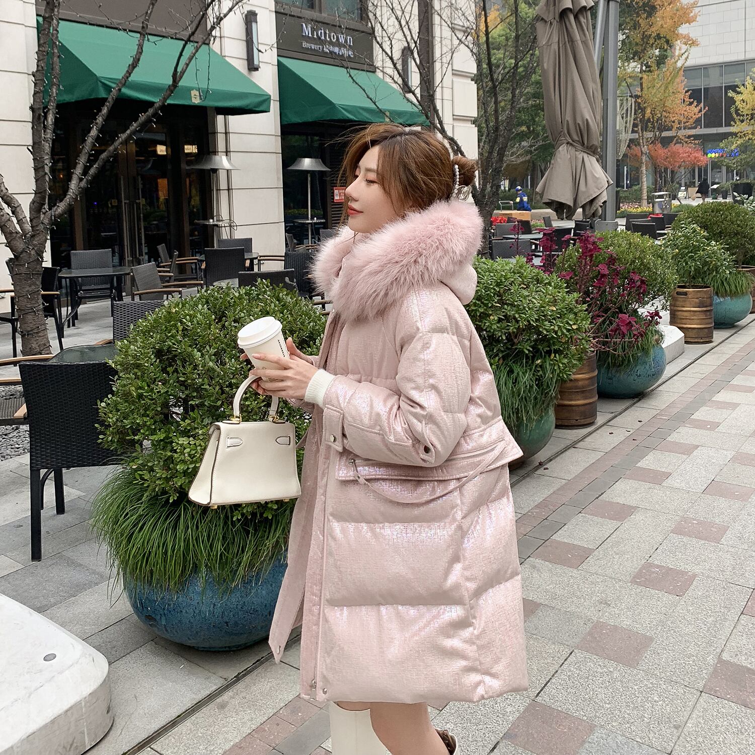 ファーカラーフードレッドジャケット 6Du_Shop_Women4276177611