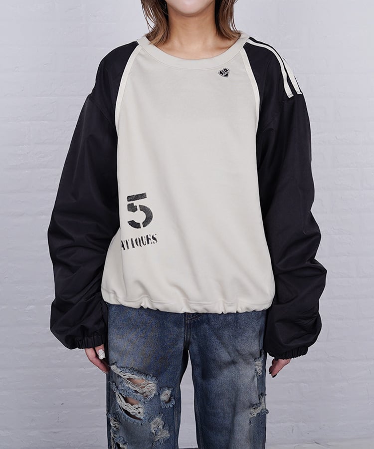 あんにゃ♡様COOLAバックペイントオーバーシャツ ホワイト あんにゃ