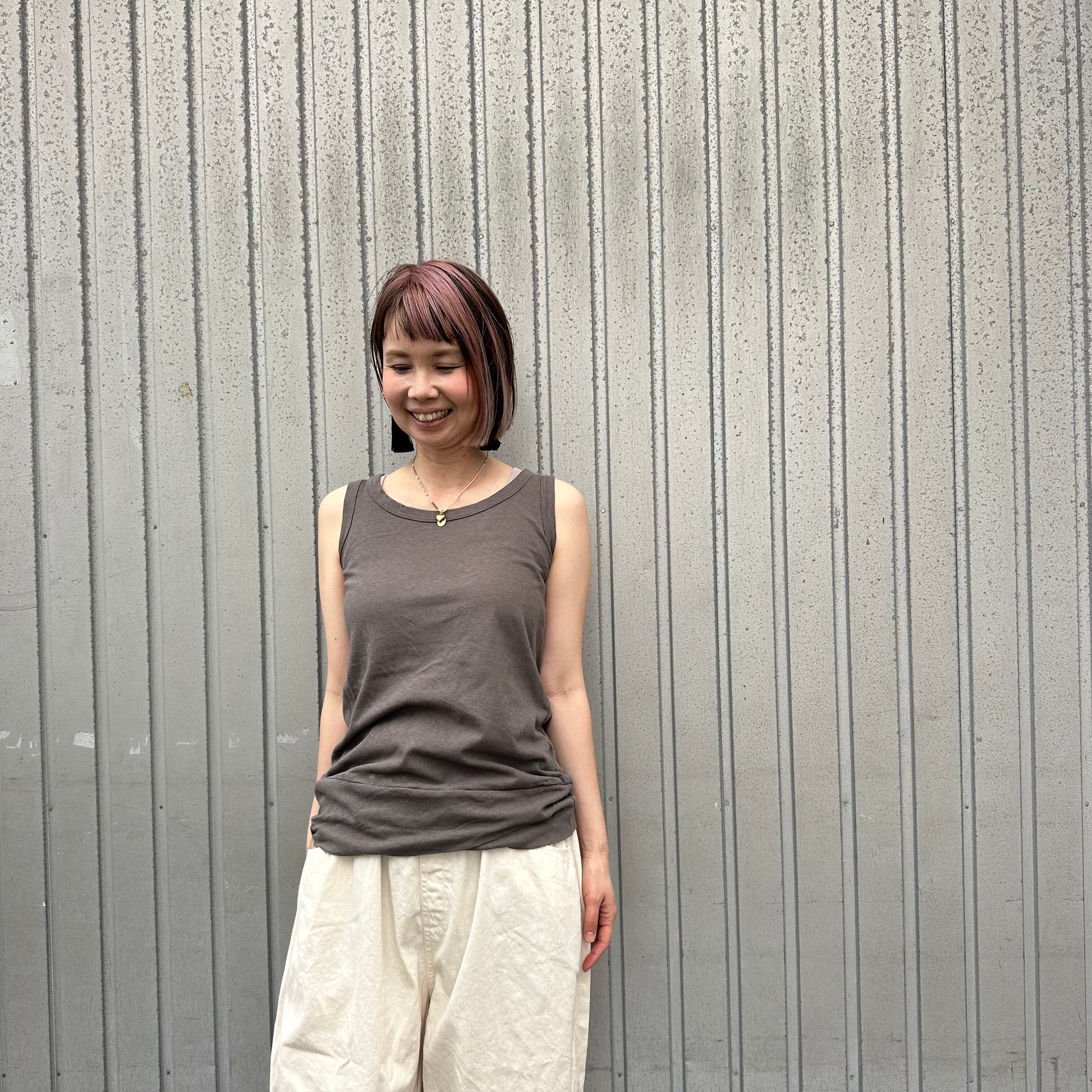 ムラ糸リサイクル天竺ひねりタンクトップ/NARU'定番/648001 | WACKY