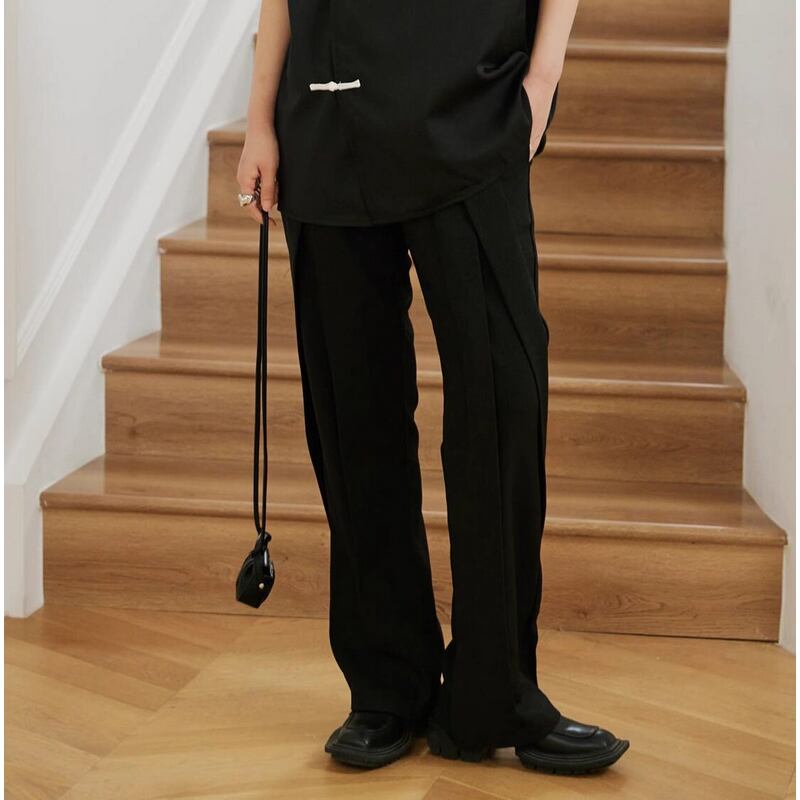 トラウザースストレートパンツ スラックス 10017