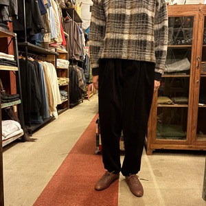 TOPANGA Lady's Tapered Corduroy Easy Pants　テーパードコーデュロイイージーパンツ　ブラック　