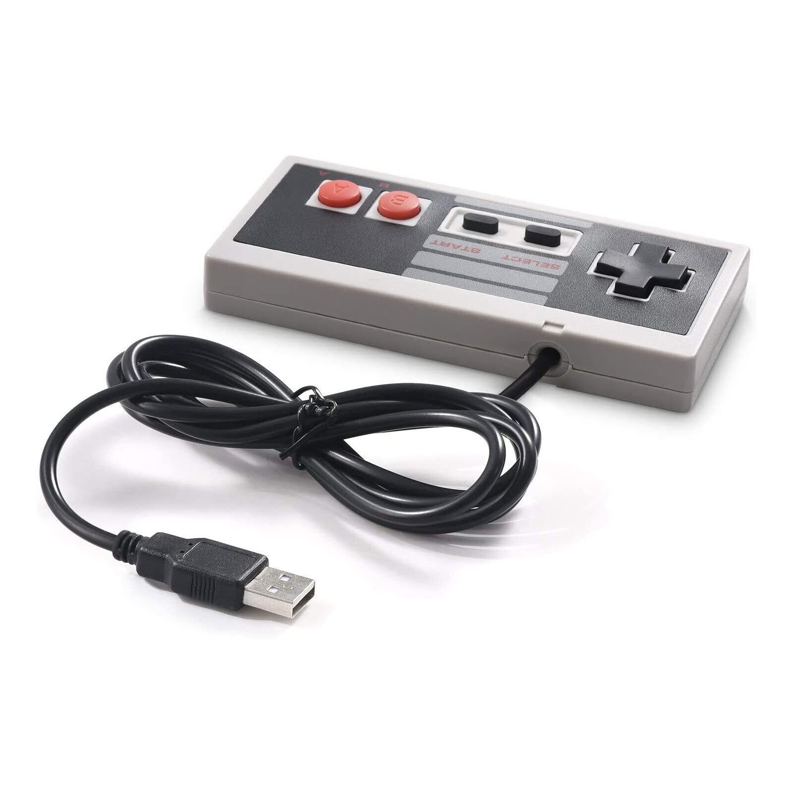 YOIQI USB有線 NESゲーム用 2個パック PC USBコントローラー レトロ