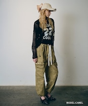 【直営限定ITEM】COOLAロゴヴィンテージワークパンツ (CAMEL) CQ-48052H